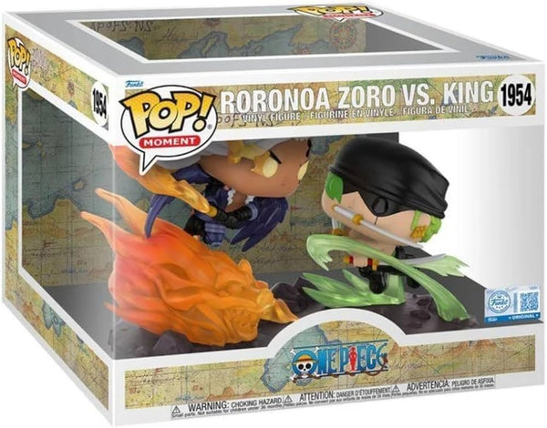 Funko Pop! Moment Anime - One Piece Roronoa Zoro vs King #1954 | Epic Wano Arch Scene |
