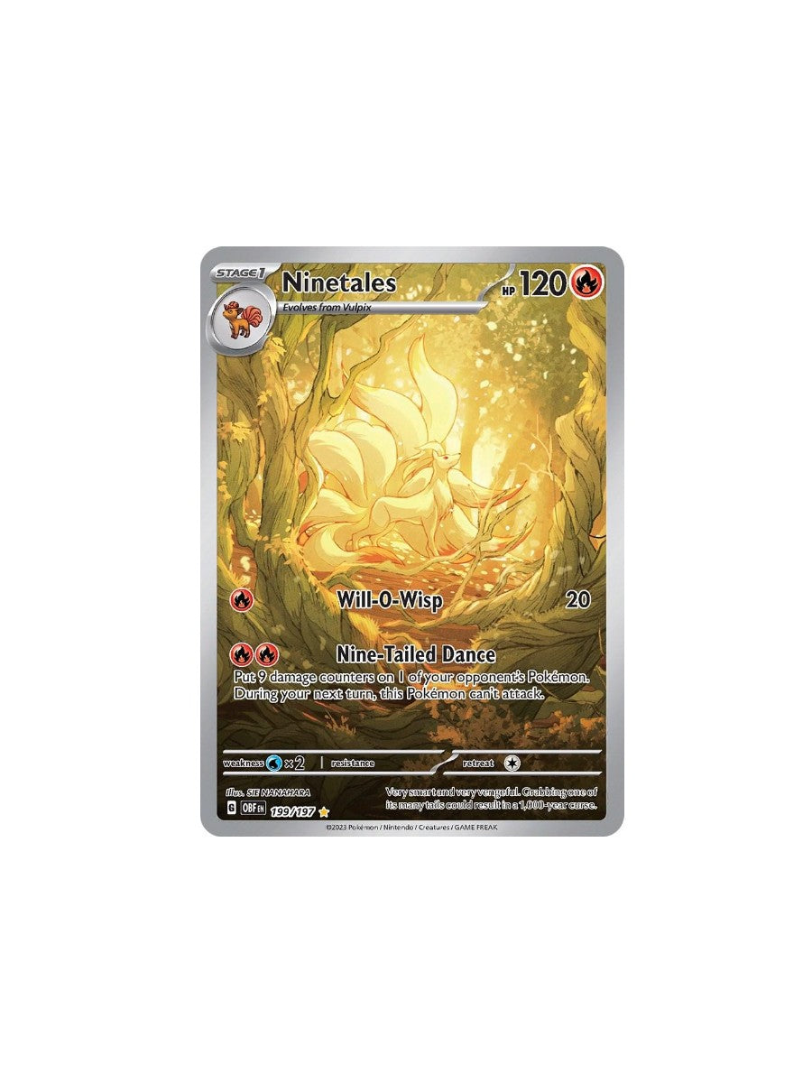 Ninetales #199 Pokemon Obsidian Flames