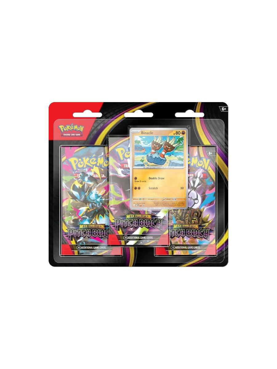 Pokemon TCG: Mega Evolution – Pitch Black 3 Pack Booster Blister ( ENGLİSH )