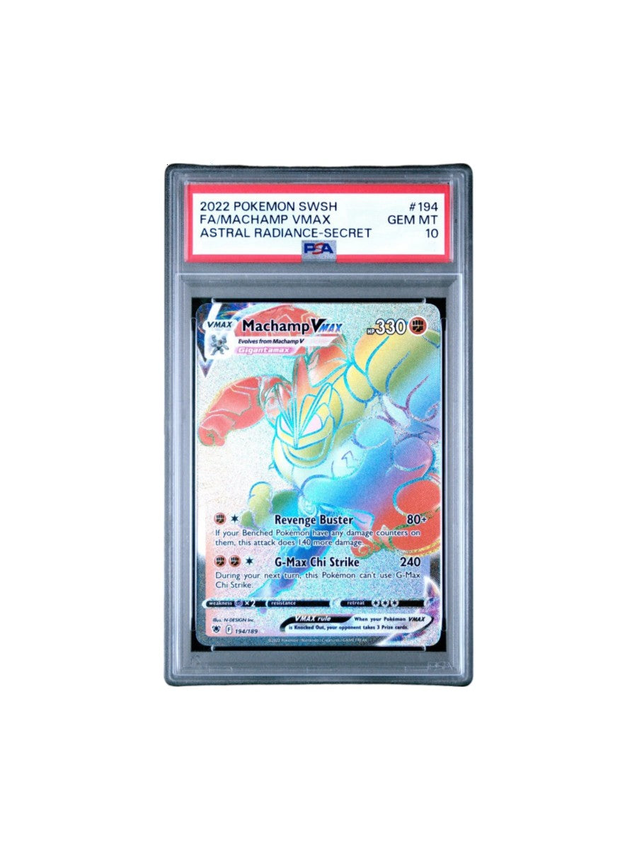 PSA 10 Machamp Vmax Rainbow Rare #194 2022 Pokemon Astral Radiance