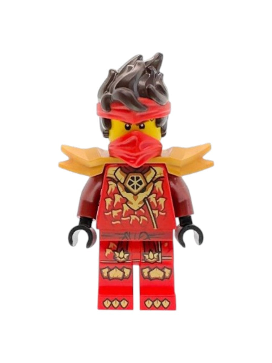 Kai - Dragons Rising, Tunic with Dragon Head, Hair, Wide Pearl Gold Shoulder Armor - njo1046