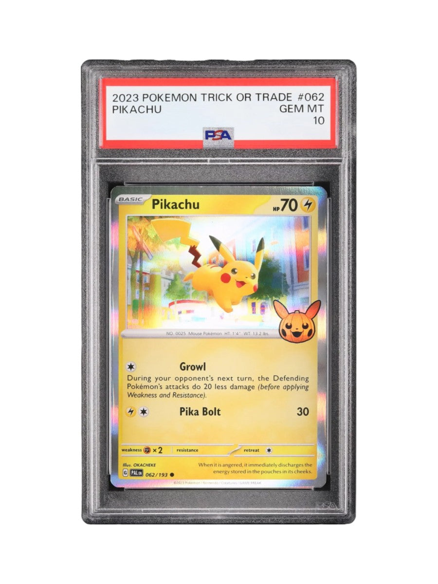 PSA 10 Pikachu #062 HOLO Trick or Trade ( ENGLISH )