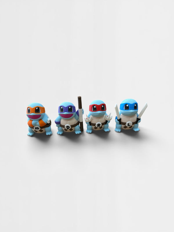 Teenage Mutant Ninja Squirtles ( 4'lü Figür Set )