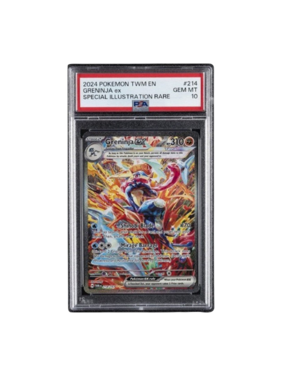 2024 POKEMON TWM EN-TWILIGHT MASQUERADE #214 GRENINJA EX PSA 10