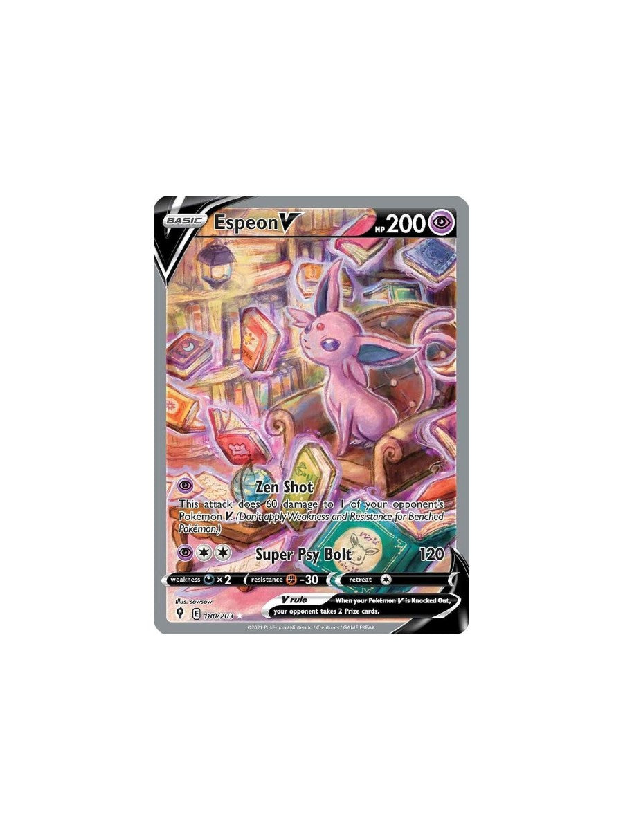 Espeon V #180 Pokemon Evolving Skies