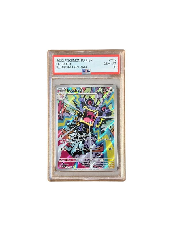 PSA 10 Loudred ILLUSTRATION RARE 2023 Pokemon Paradox Rift #212/182