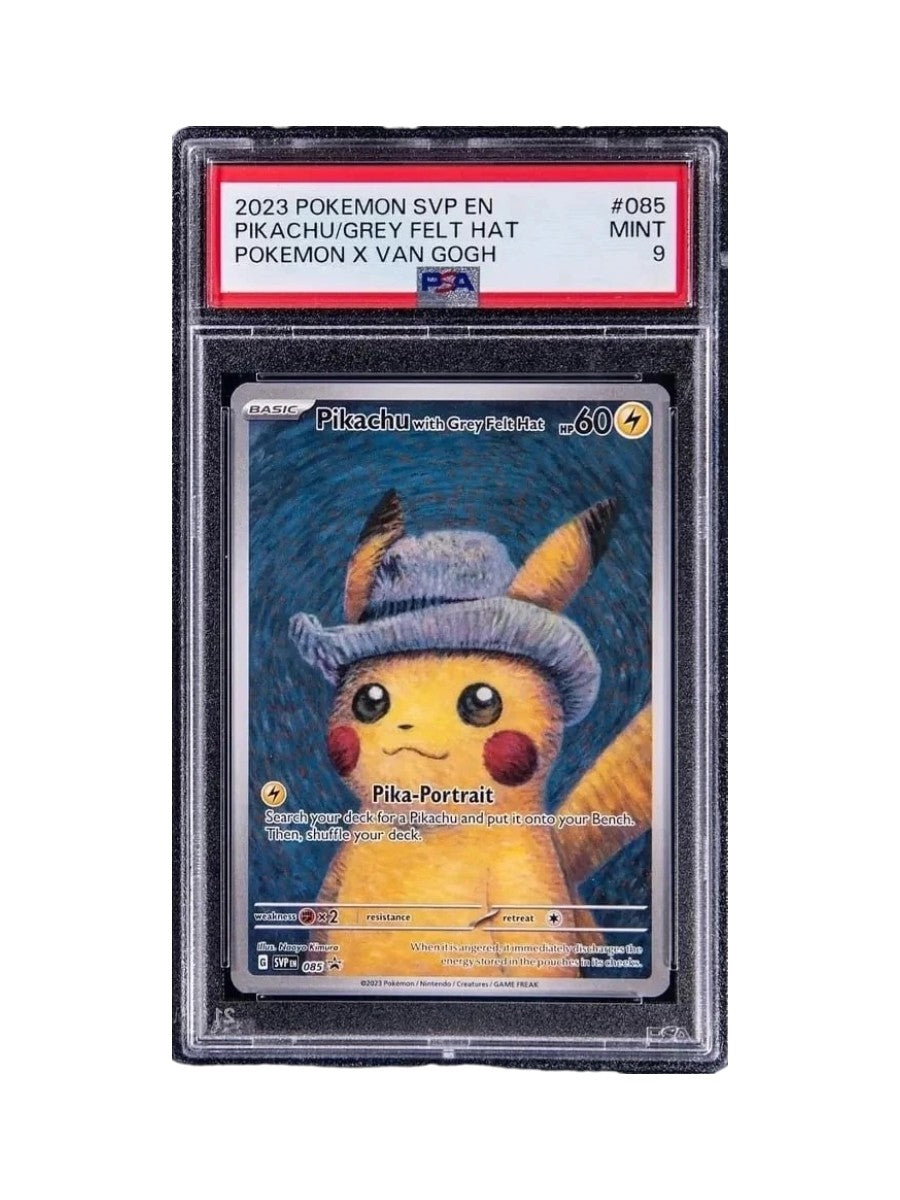Pikachu with Grey Felt Hat #85 Pokemon Promo  PSA 9