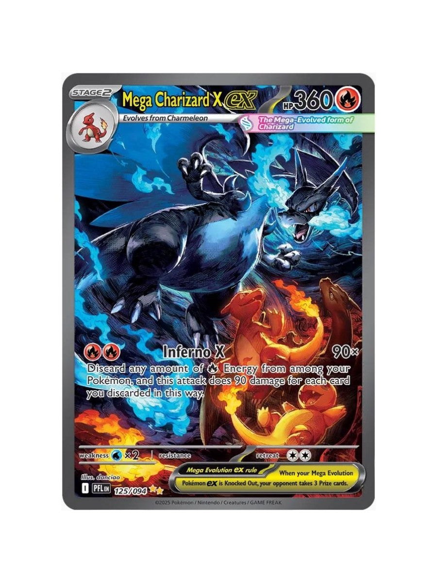 Mega Charizard X ex #125 Pokemon Phantasmal Flames